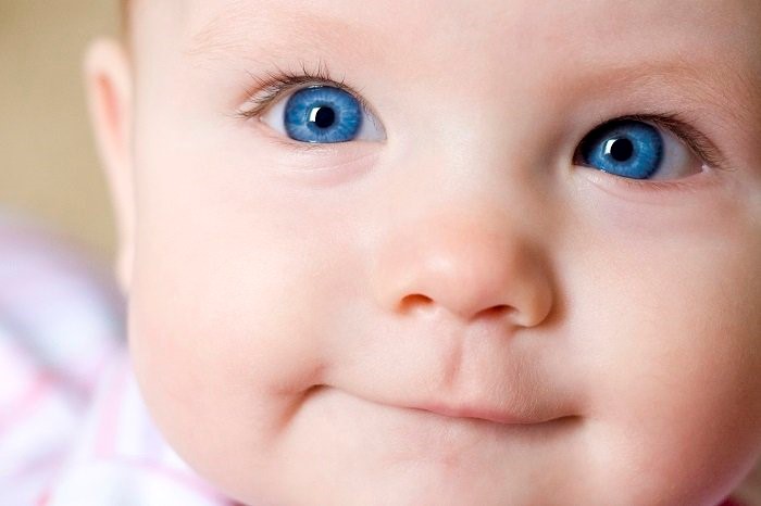A close up of a babyDescription automatically generated